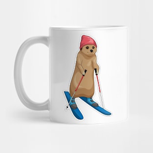 Meerkat Skier Ski Mug